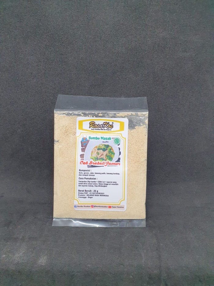 Bumbu Masak Rasakoe Cah Brokoli Jamur Non MSG - 25 gram